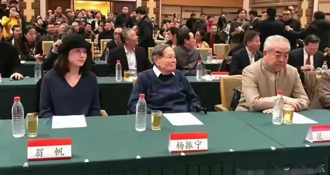 大画家范曾也会有不自信的时候，看他和杨振宁教授坐在一起，虽然两人都娶了比自己小几