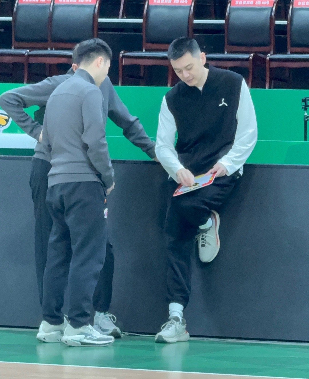 上午来采访排前训练 沈阳·辽宁体育馆