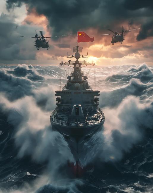 中国人说话一向很含蓄，这次不一样了，突然对着已过时的列强说狠话：“想击沉中国05