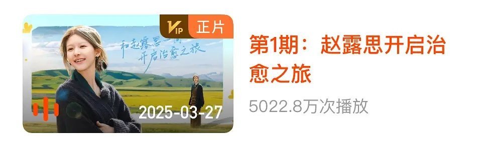 论坛纷纷扰扰 ，赵露思锁v的综艺破小小的勇气5000w播放了，感谢大家的关注（逐