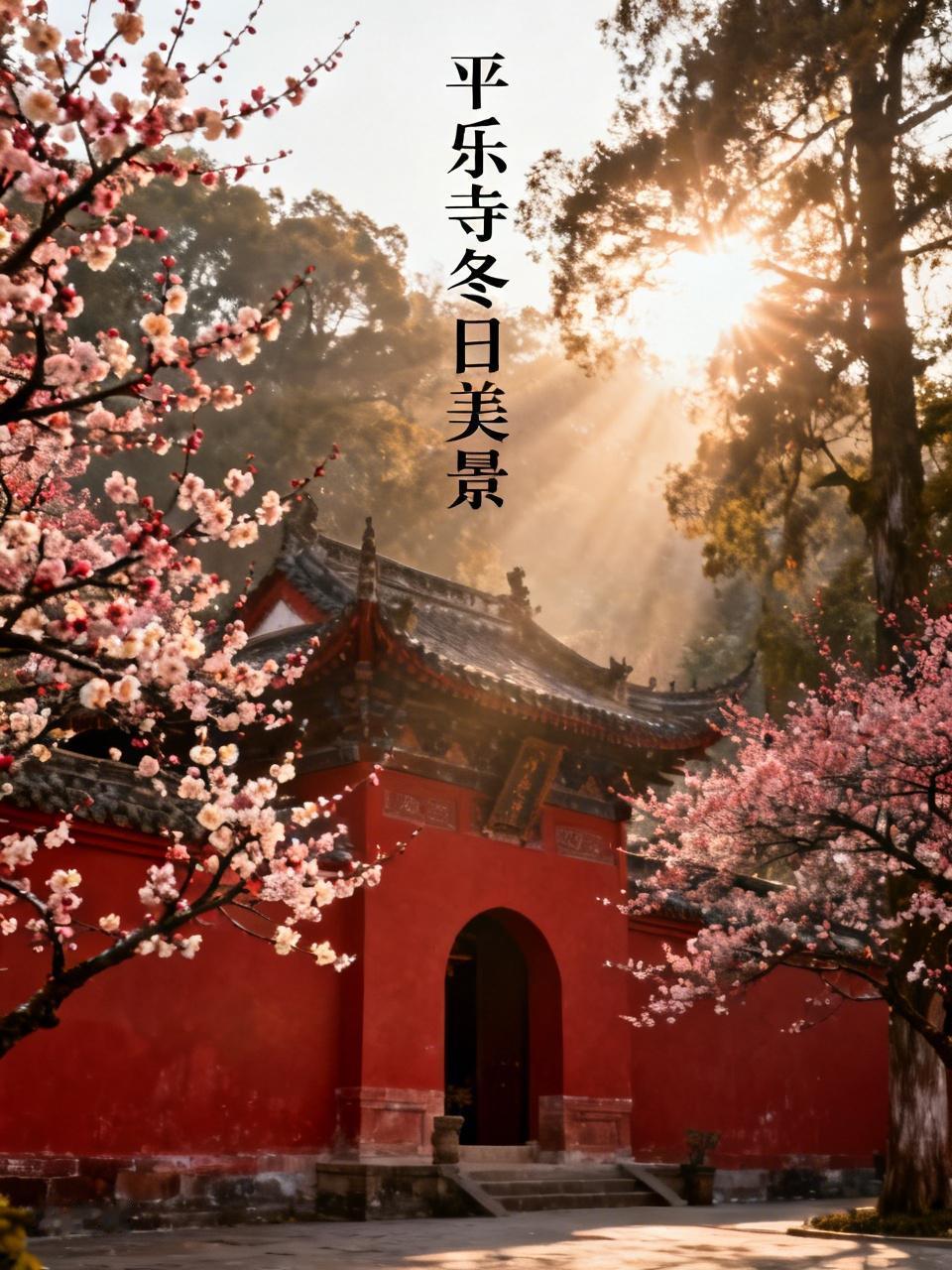 郫都的千年古寺藏着冬日限定美景，太绝了！
唐昌镇横山的平乐寺始建于隋朝，立于海拔