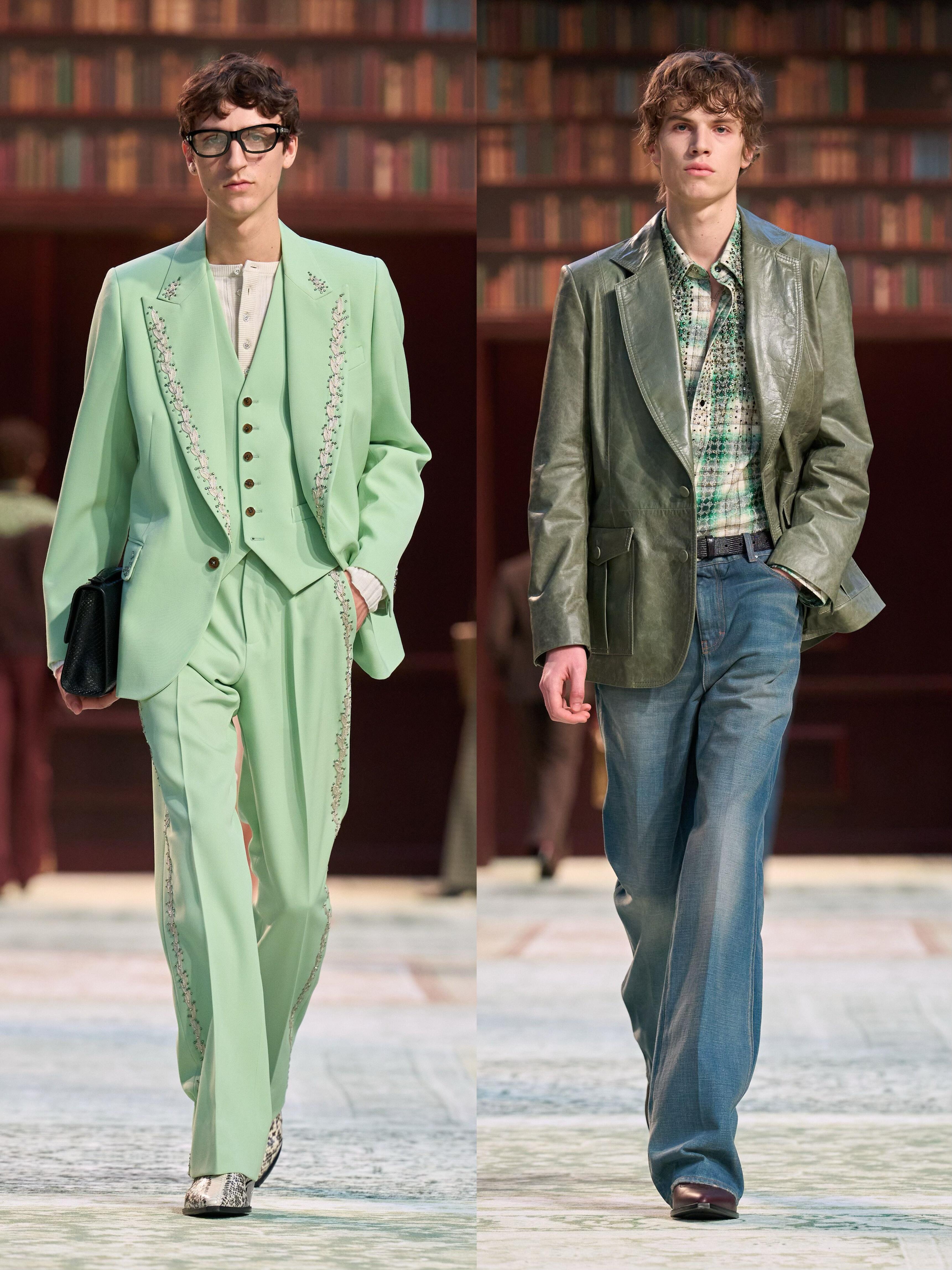 Amiri 2026秋冬男装系列，花花公子，每一套都写了某人的名字 