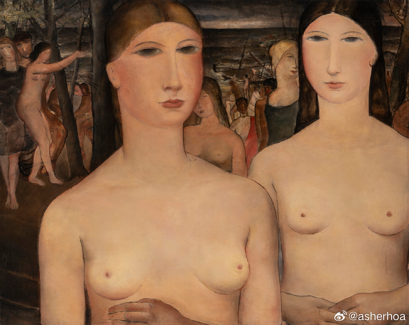西洋历史文化鱼缸  比利时超现实主义画家保罗·德尔沃（Paul Delvaux,
