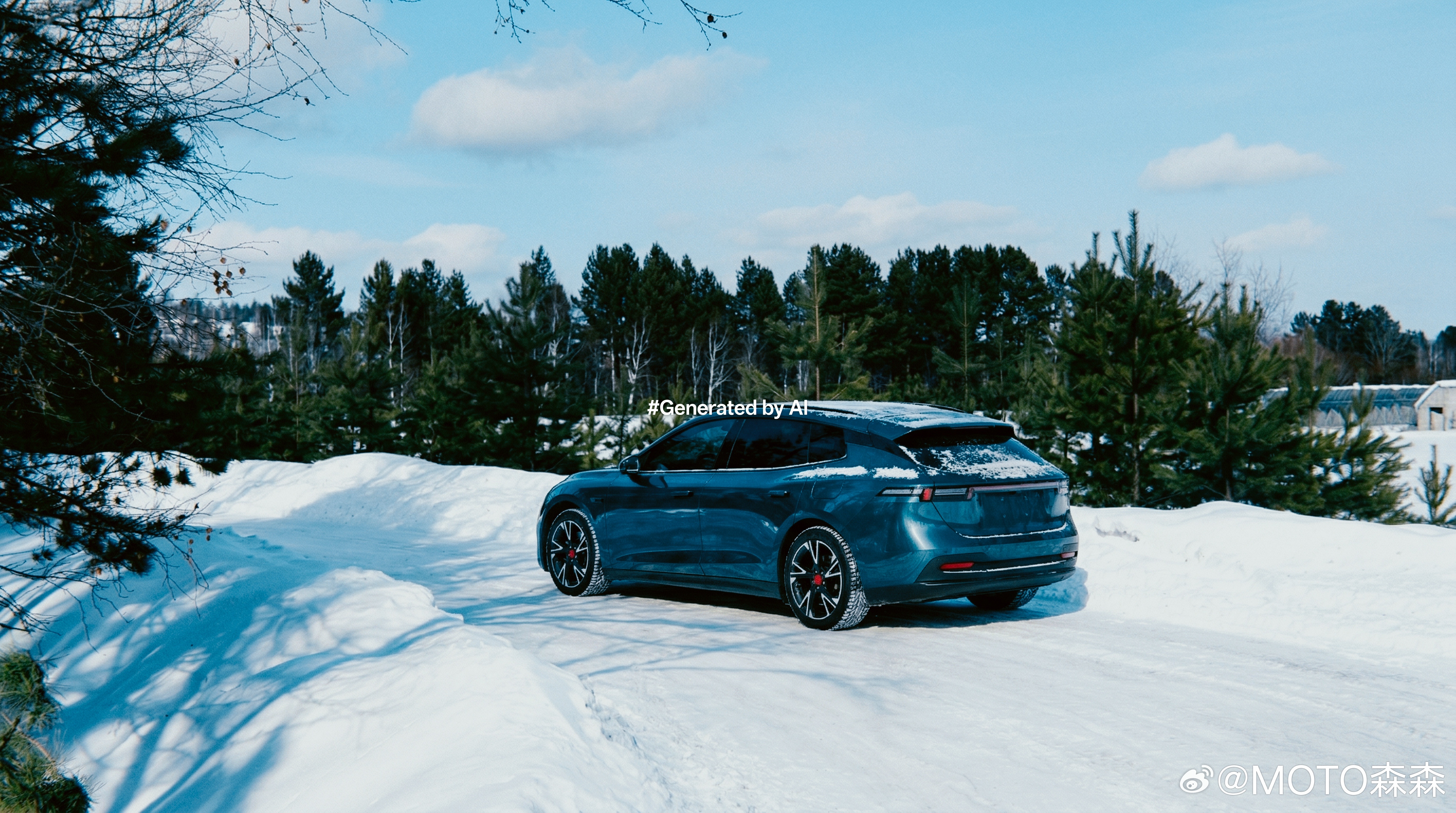 外形方面其实猜也猜不出来名堂，不如用ai搞搞场景预期高纬度针叶林+积雪+四驱（？