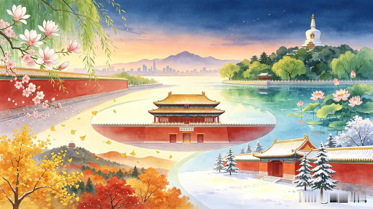 北京的一年四季中,哪个季节美?有人说北京只有两季：冷风季和热风季。
 
可真正住