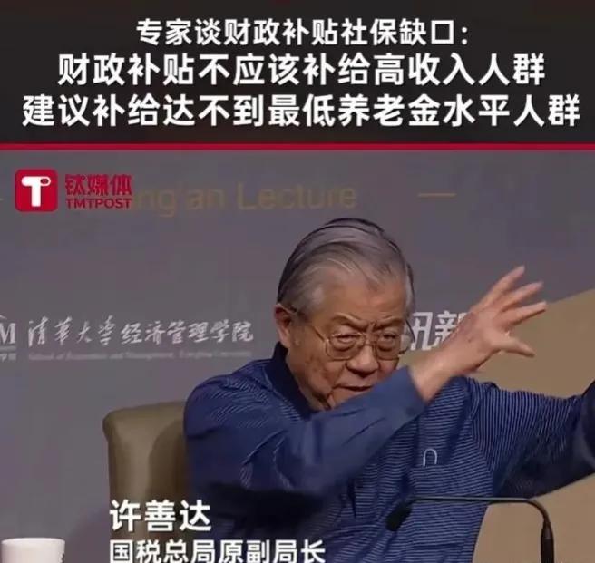 在养老金成为社会焦点的，国税总局原副局长许善达先生以其独到的见解，为我们解开了养