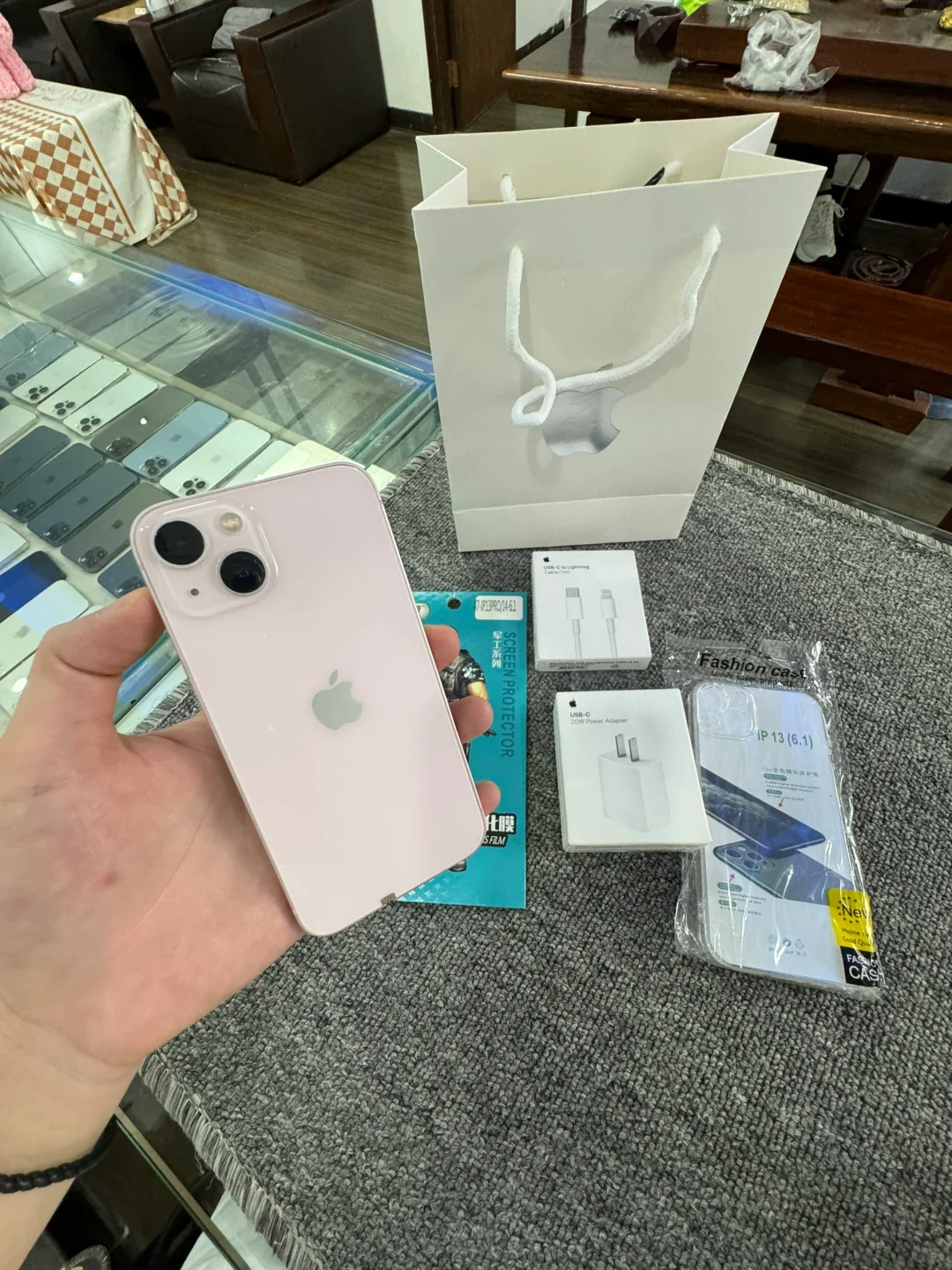 同城闪送📱苹果13 粉色256G内存 国行原装