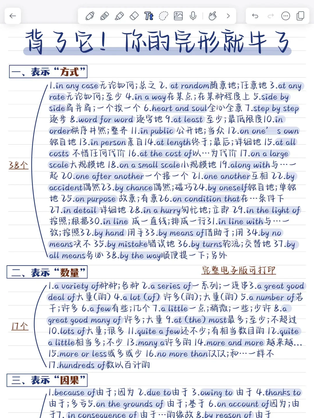 拿捏完形‼️背了这些，完形闭眼选答案！