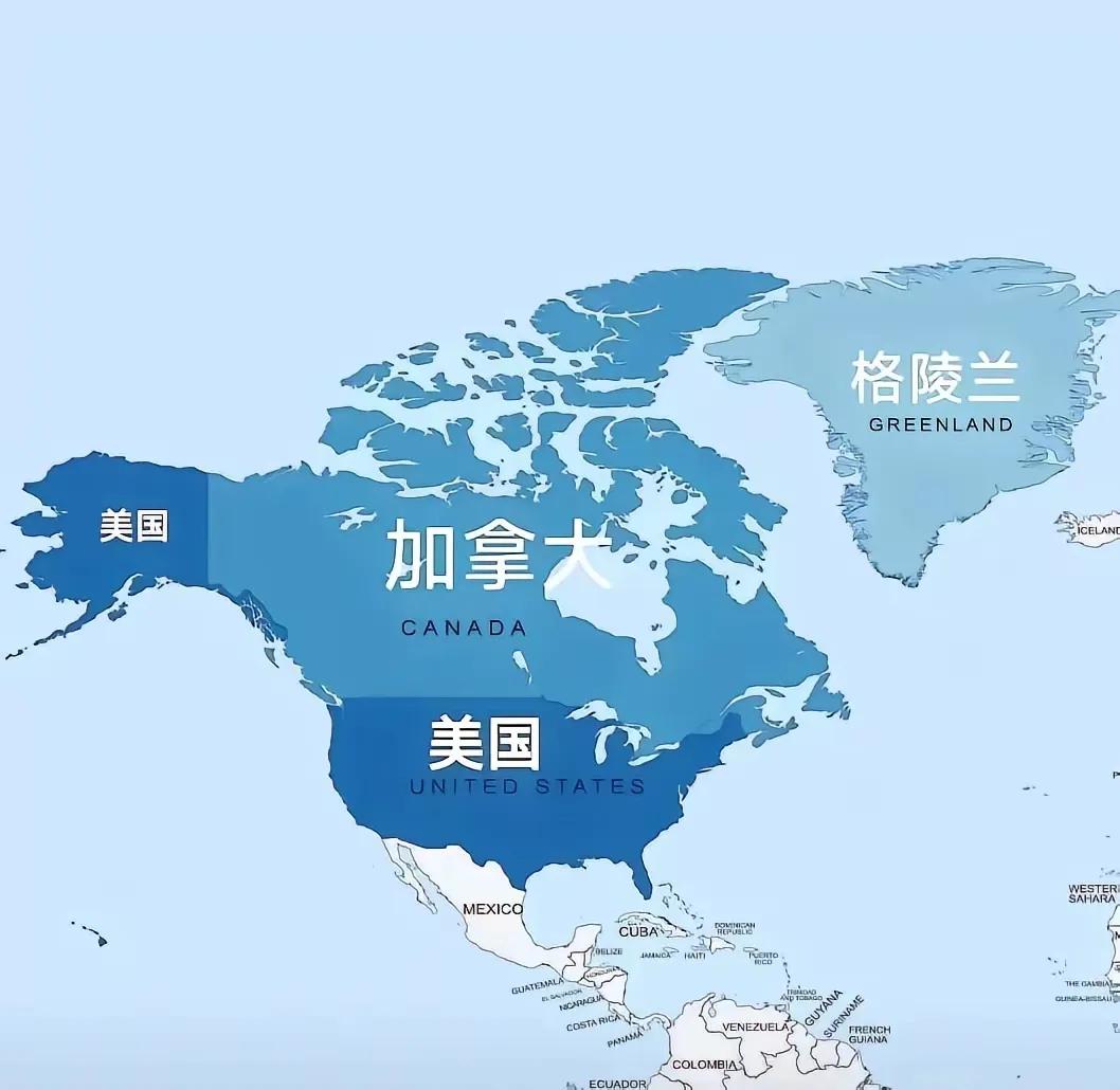 基本上可以肯定：格陵兰岛是美国的，加拿大也将并入美国，至于墨西哥这只弱鸡，那就是