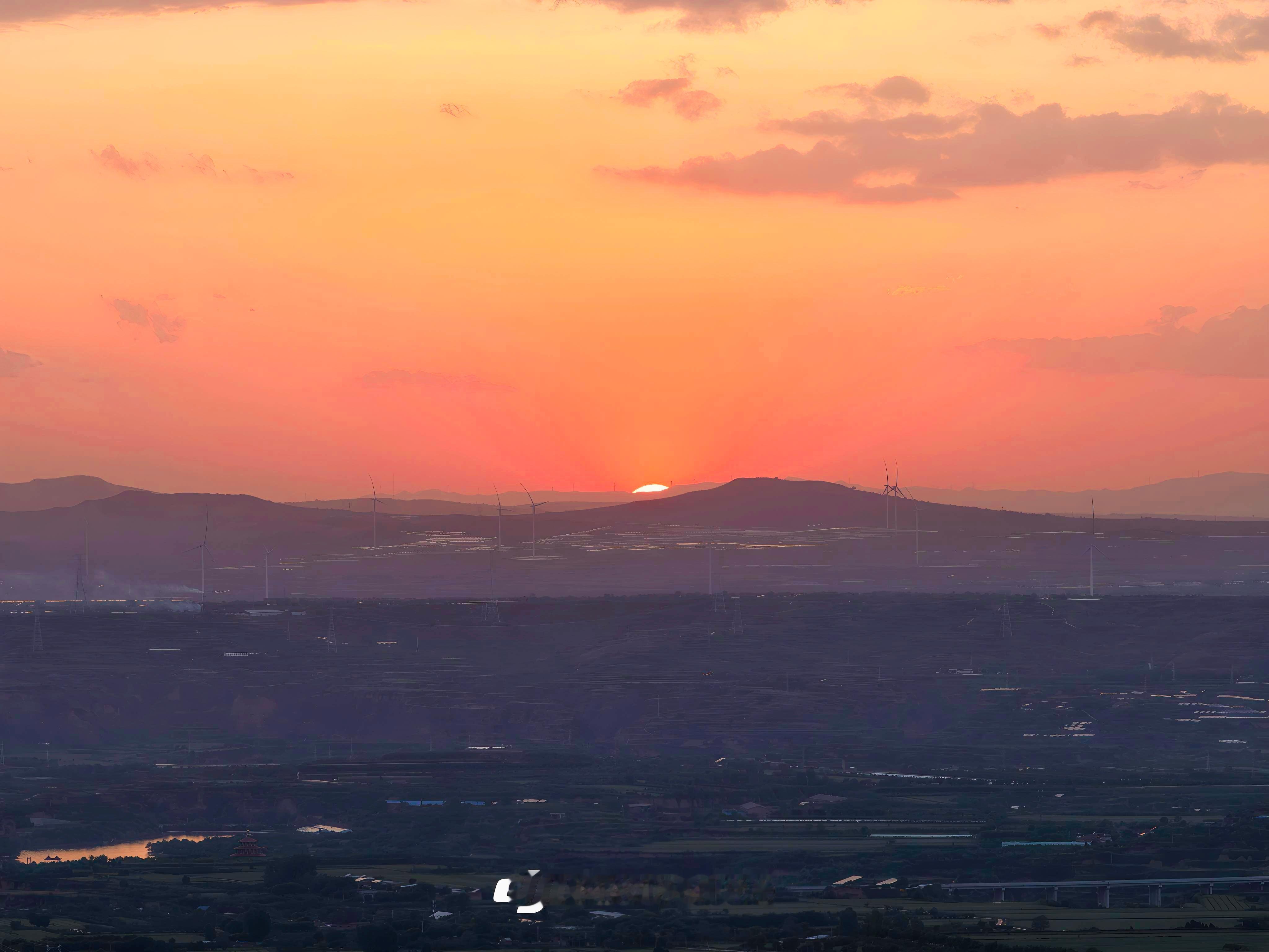 今天的落日🌇 