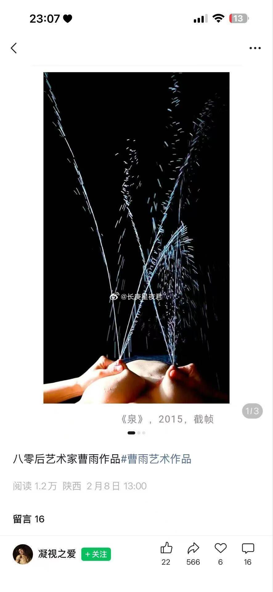 八零后艺术家曹雨作品