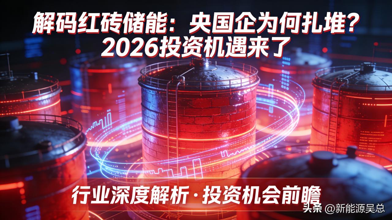 2026红砖储能风口🔥央国企15家入局，普通人怎么分蛋糕？
 
央国企集体重仓