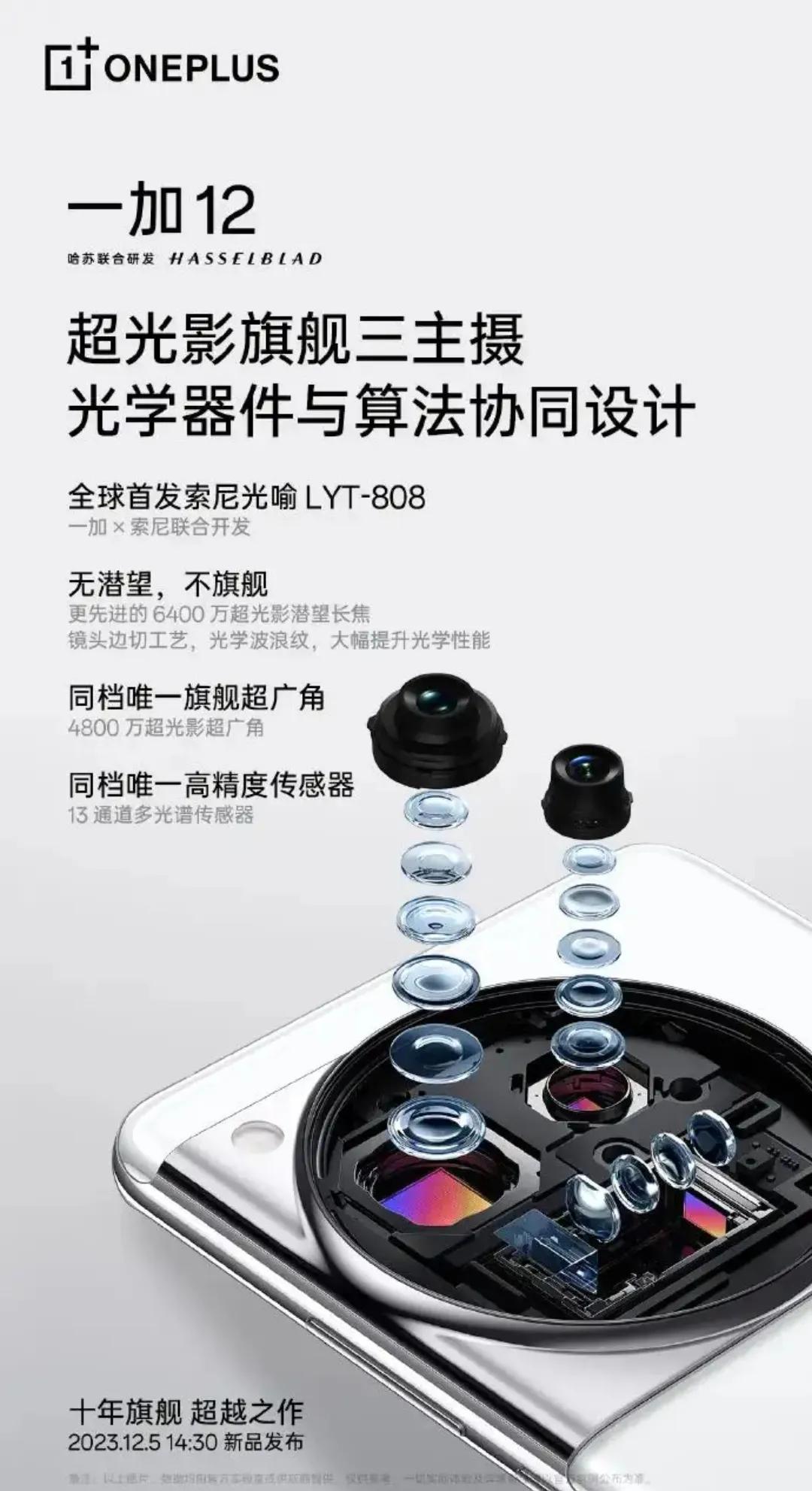 一加12手机
会在今年12月5下午发布
今年的旗舰机太多壳
一加12这次非常牛逼