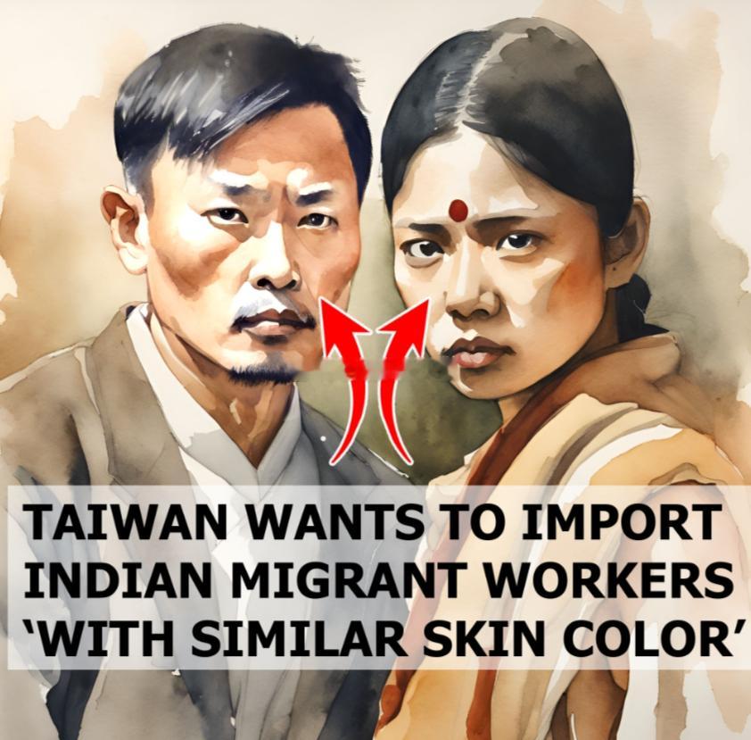 #台湾省确定引进浅肤色的印度劳工# 3月4日据外媒报道，中国台湾省劳动事务主管许