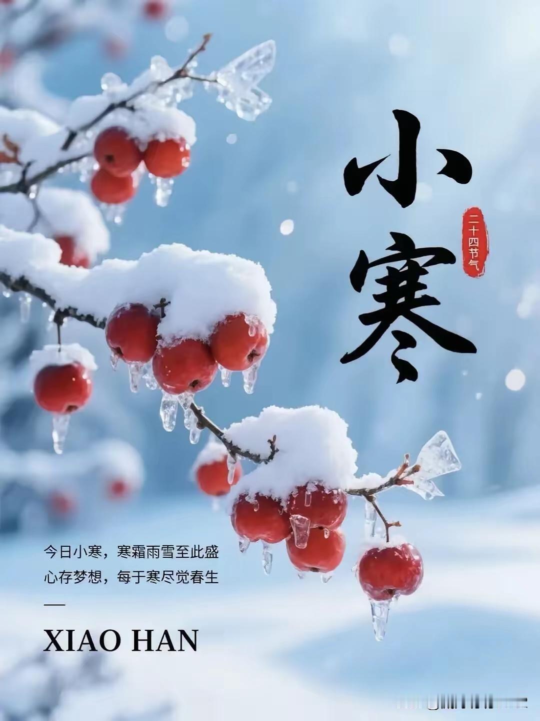 今天是 小寒。岁月陪我们走过春夏秋冬，时光陪我们走过花开花落，天越来越冷，注意保