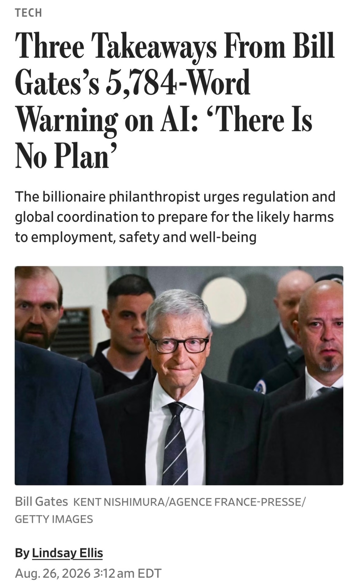 比尔盖茨发12页长文警告AI风险盖茨新发的这篇12页长文，跟两年前的兴奋劲儿判若