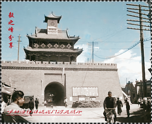 呼和浩特旧城北门历史旧照片：一大摞的旧城北门照片充满着好多怀旧情怀，旧城北门门楼