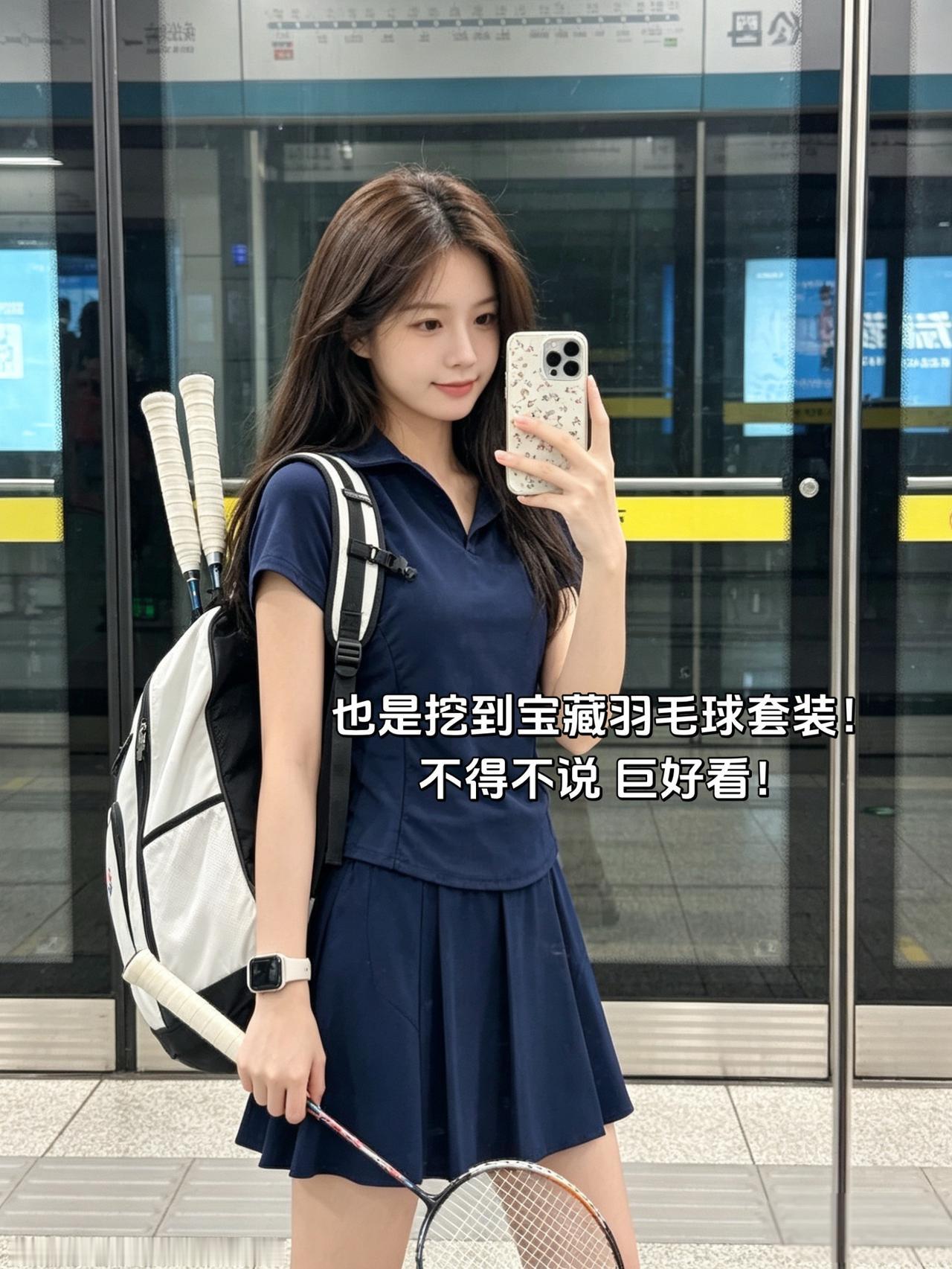 也是挖到宝藏羽毛球套装！
不得不说 巨好看！