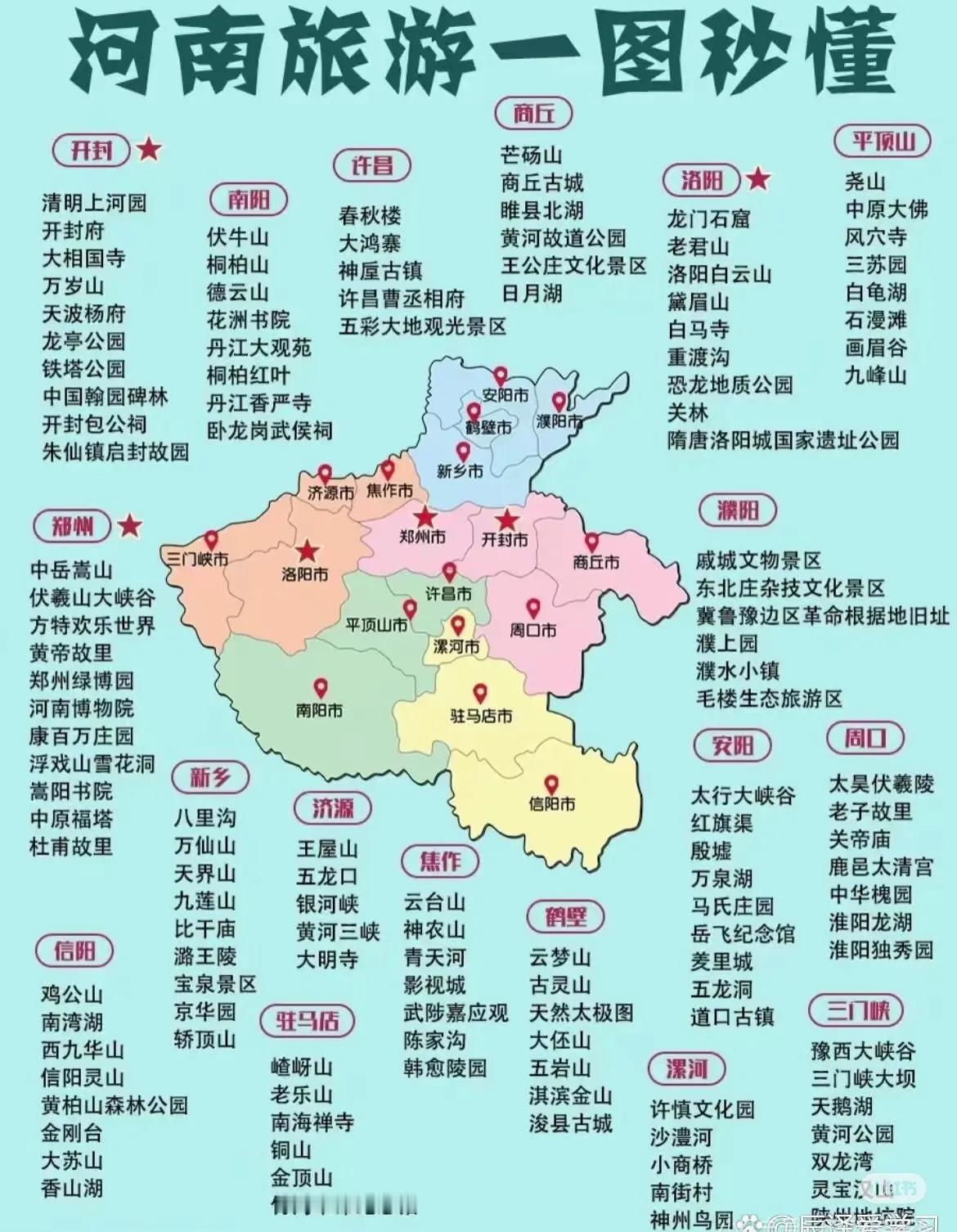 到河南旅游，60岁以上景区门票免费了！  

河南省对60岁以上老人实行景区门票