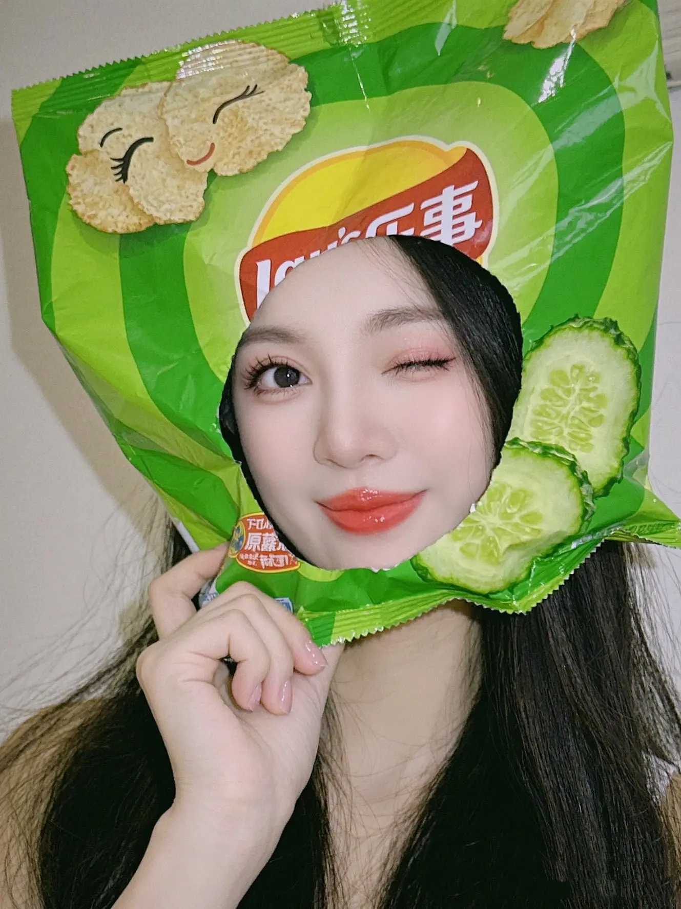 快来一起尝个鲜 薯片 看过来