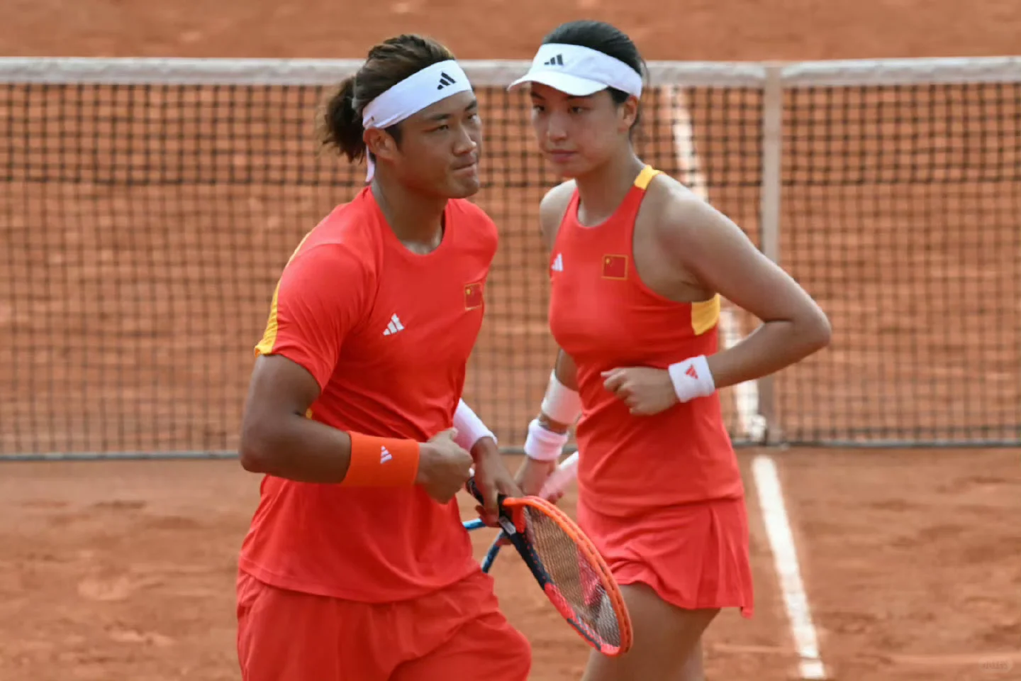 【双喜临门】张之臻王欣瑜晋级网球混双决赛
