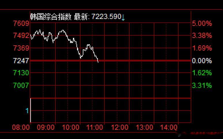 棒子又来了，高开4个点，然后现在准备反弹 ，我不信它今天还能暴跌5个点。 