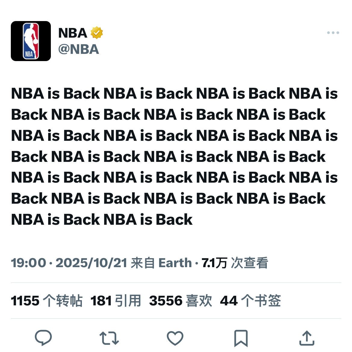 NBA官推运营疯了[黄鸡大笑][黄鸡大笑][黄鸡大笑] ​​​