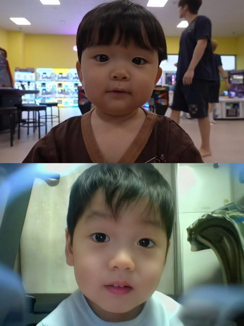 欧包和幼年小兔 果然好看的宝宝都是有点相似的