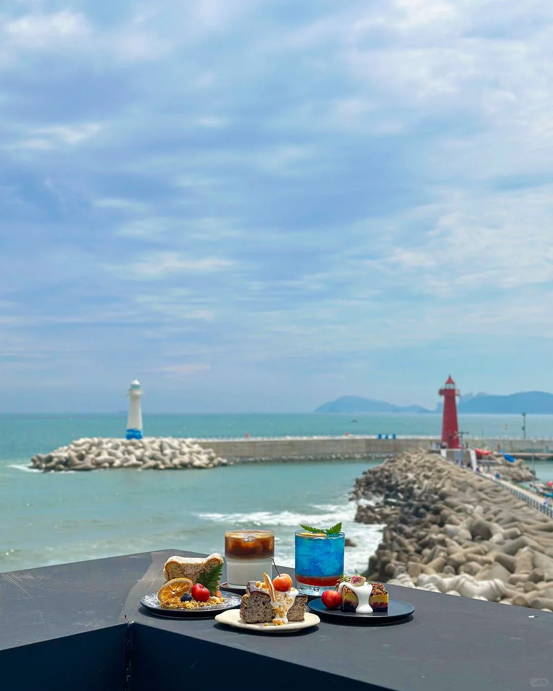 🇰🇷为了这片海我来了这家咖啡店……