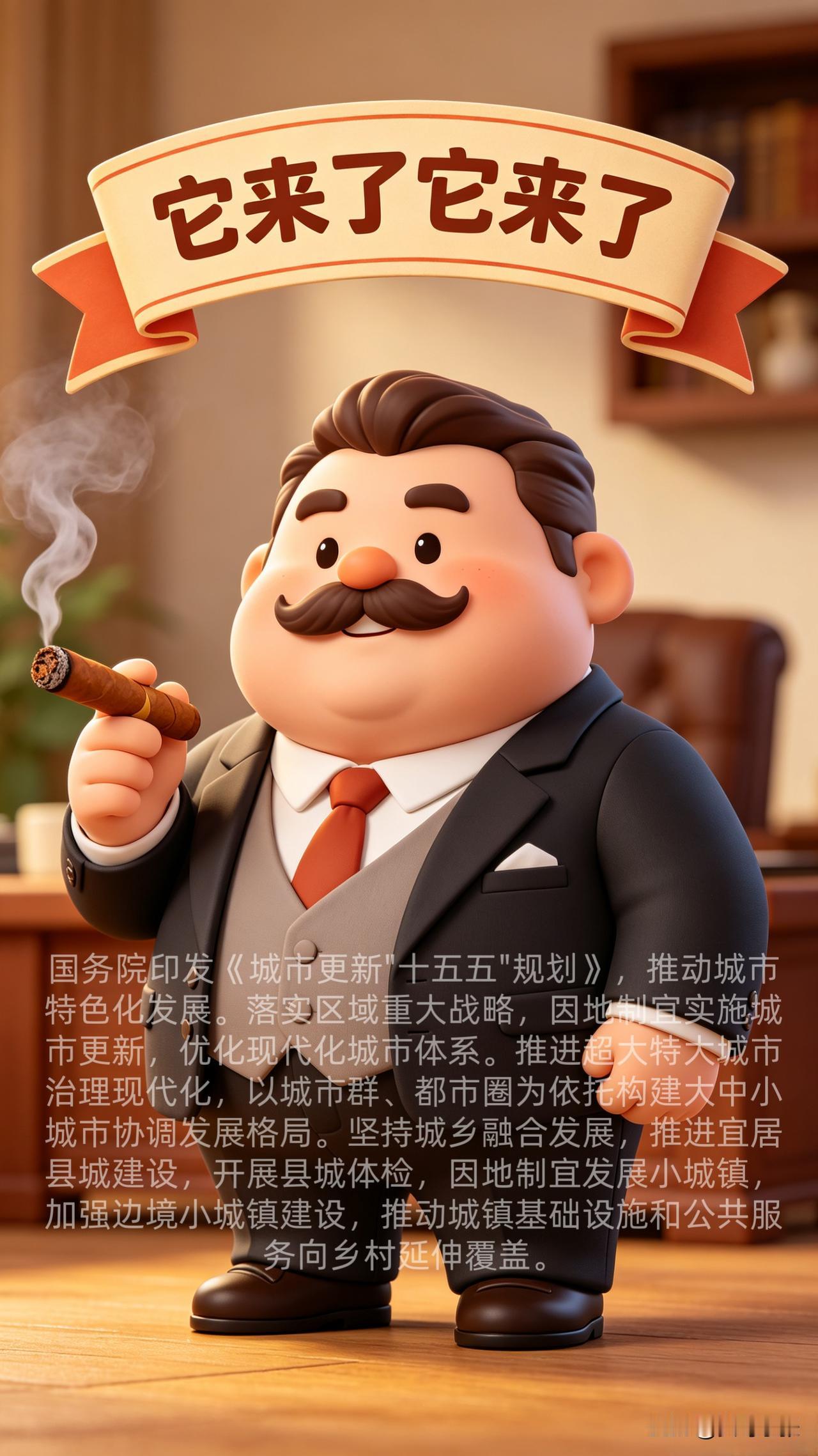 它来了它来了！盼了好久的城市更新“十五五”规划，终于正式落地了！

从超大特大城