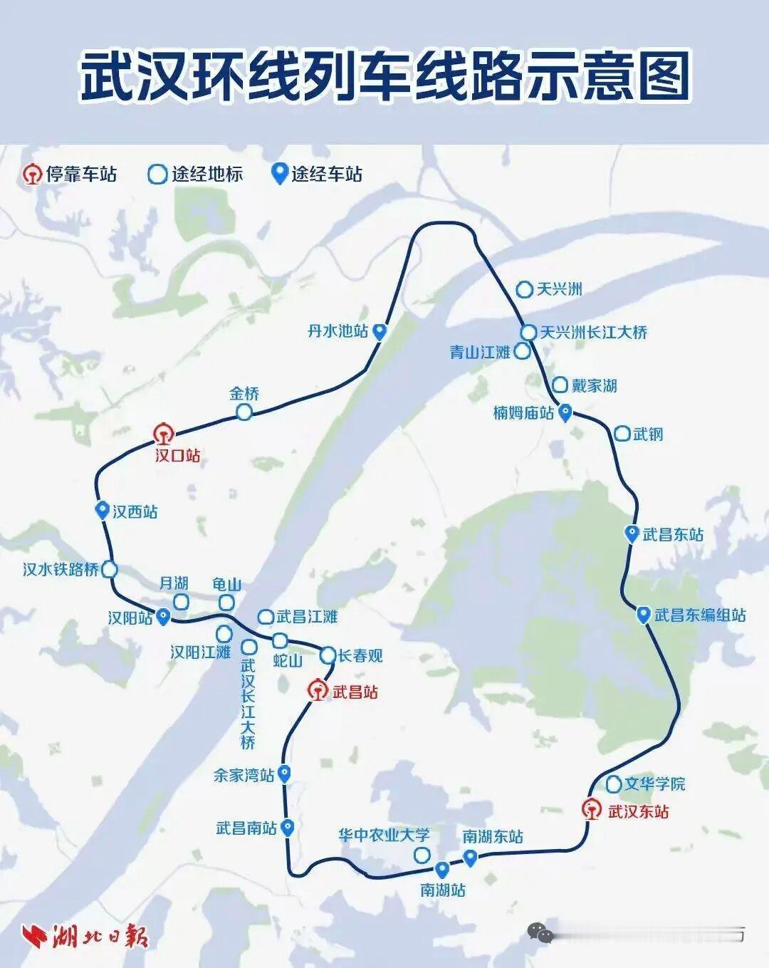 武汉城市观光环线列车运行图