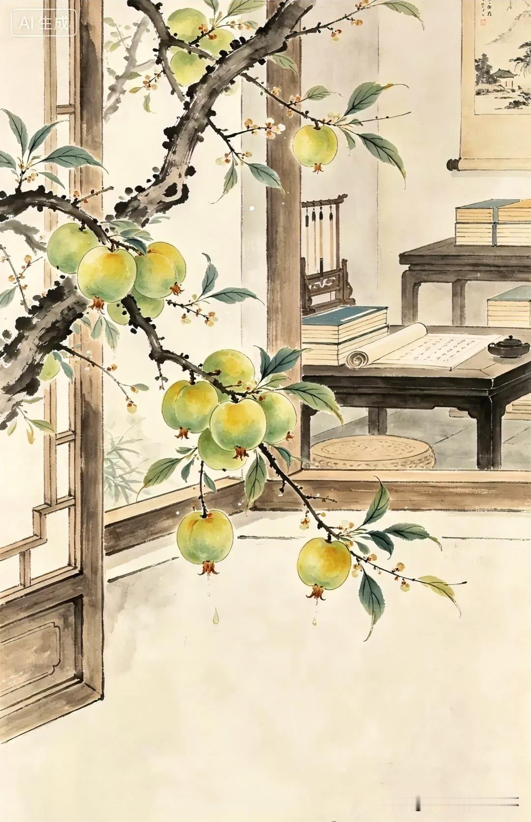 下联：案上清风动文章
上联：有请雅士[玫瑰][玫瑰][玫瑰]