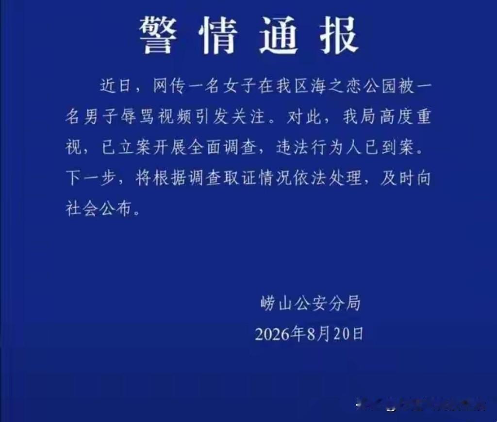 青岛海之恋公园骂人男子现已到案，回看整件事实在令人气愤。男子主动搭讪女游客，反倒