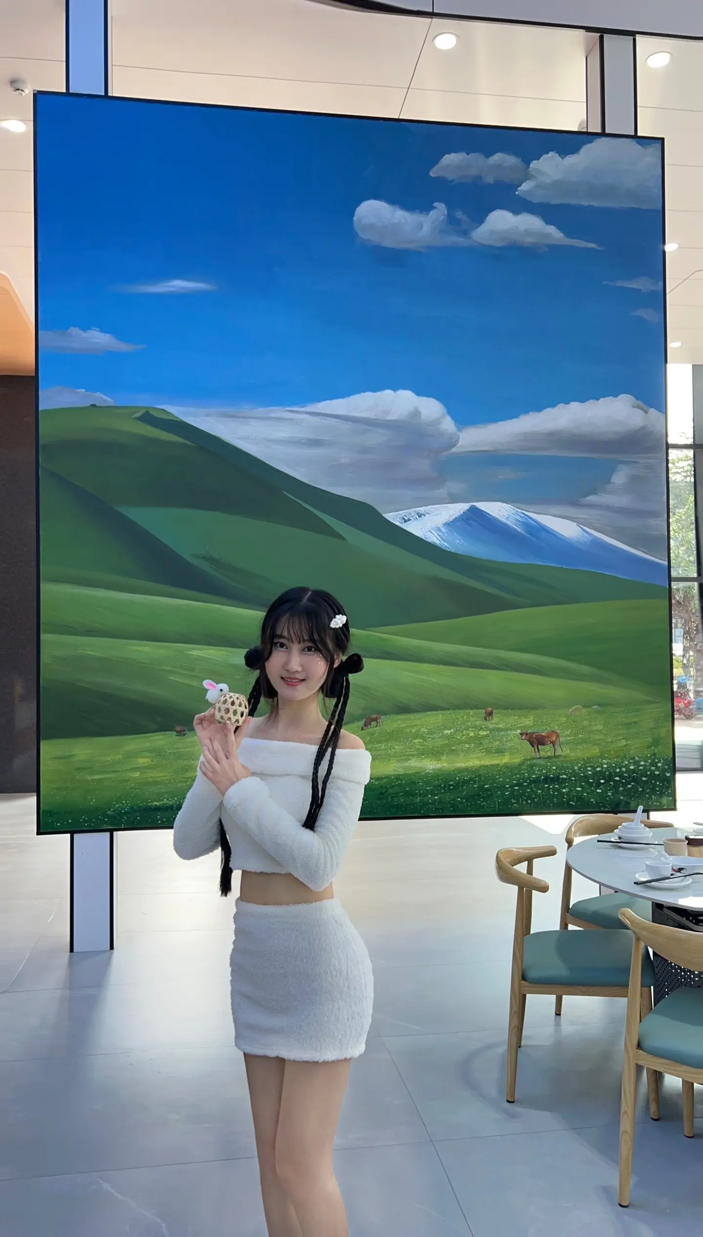 画一幅青青草原，带你走进画里🎨广东墙绘广东浮雕壁画