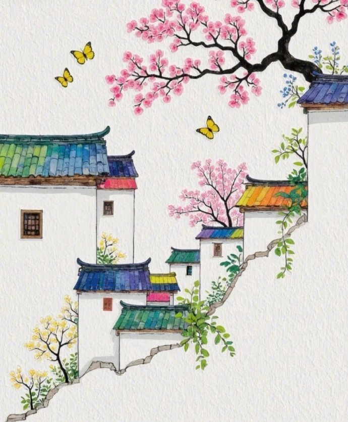“ 绝壁生雅舍 …  ” 