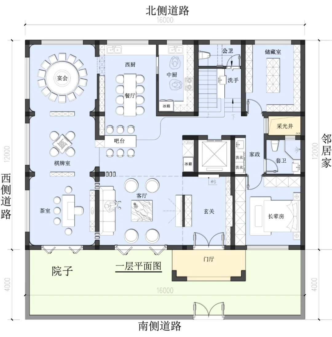 这个布局适合你吗？别墅自建房平面图