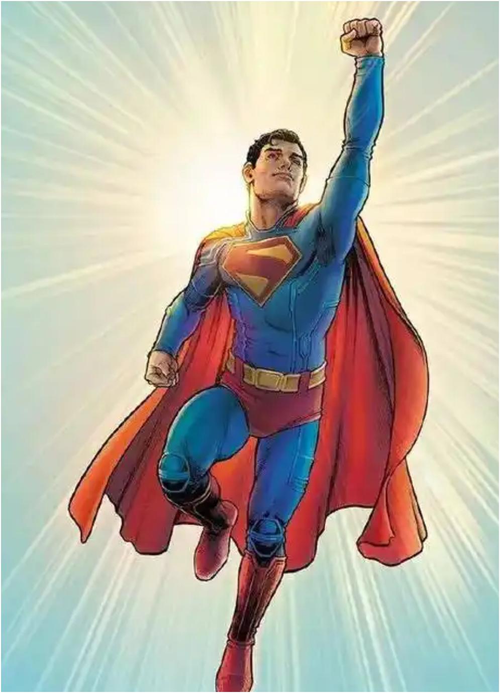 下面三张图是不同人眼中的许昕。
图一，许昕眼中的自己，像超人一样。自己还有个品牌