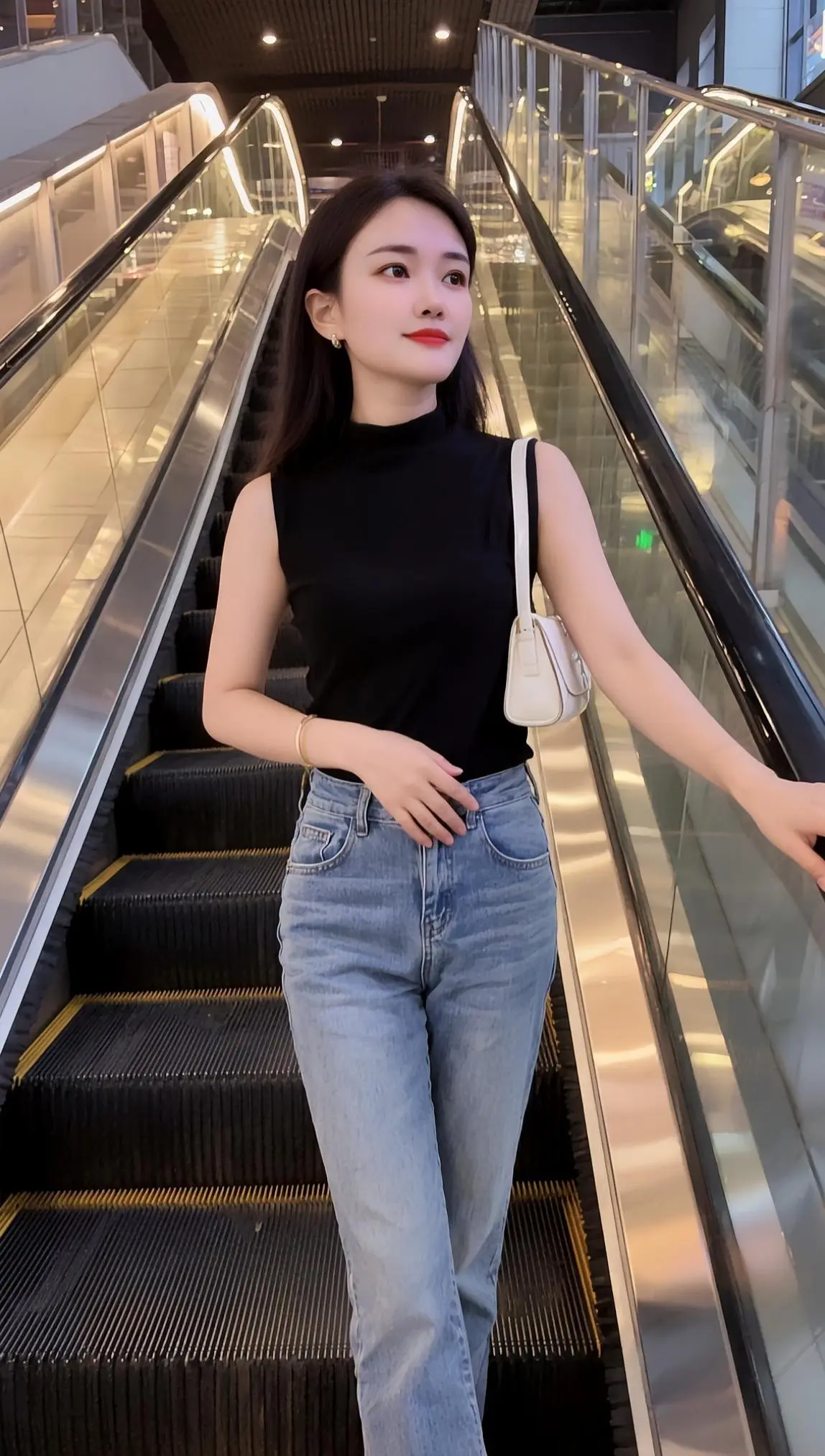 牛仔裤穿搭 春秋穿搭 牛仔裤女神 牛仔裤