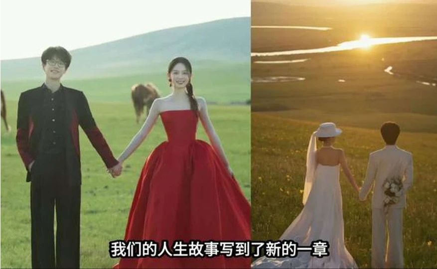 从2022年牵手到官宣，许嵩冯禧的婚礼现场照藏了多少糖