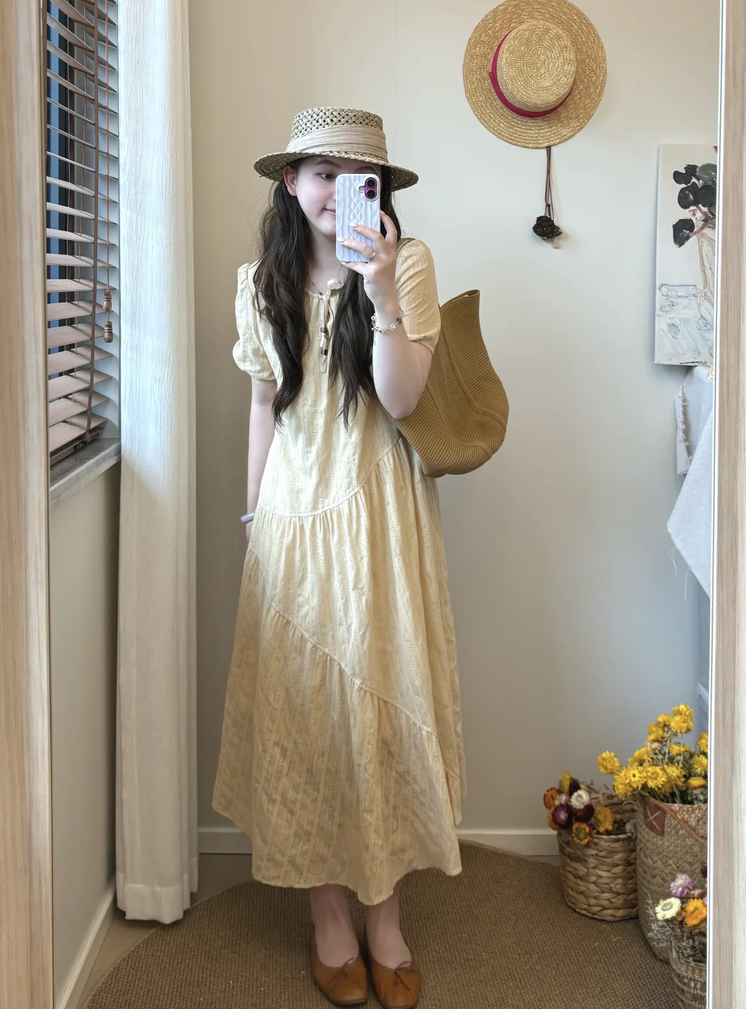 🥨棉麻文艺连衣裙～