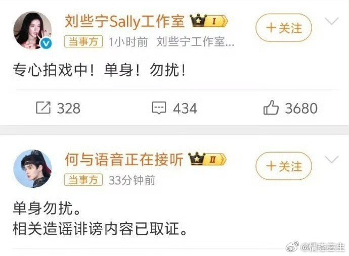 何与刘些宁否认恋情已否认 