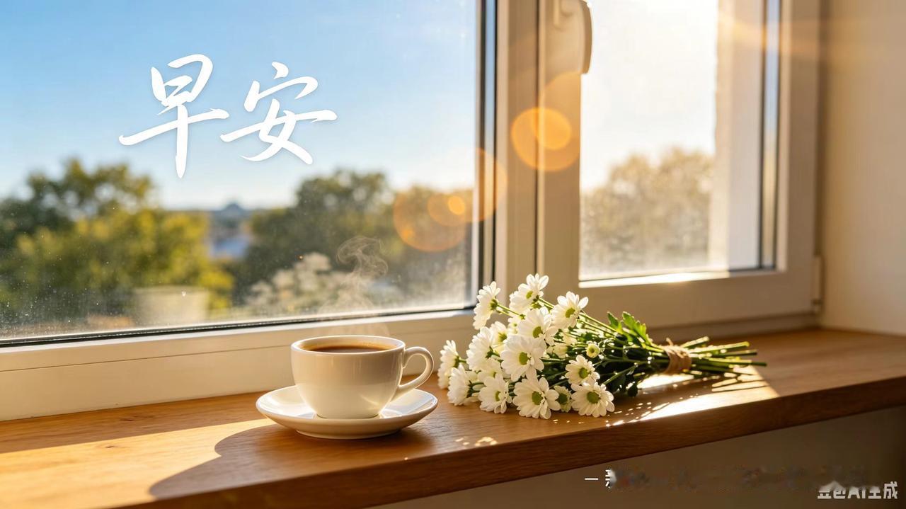 早上好！🌹🌹     
     心怀温柔奔赴日常，认真对待三餐四季，把平凡