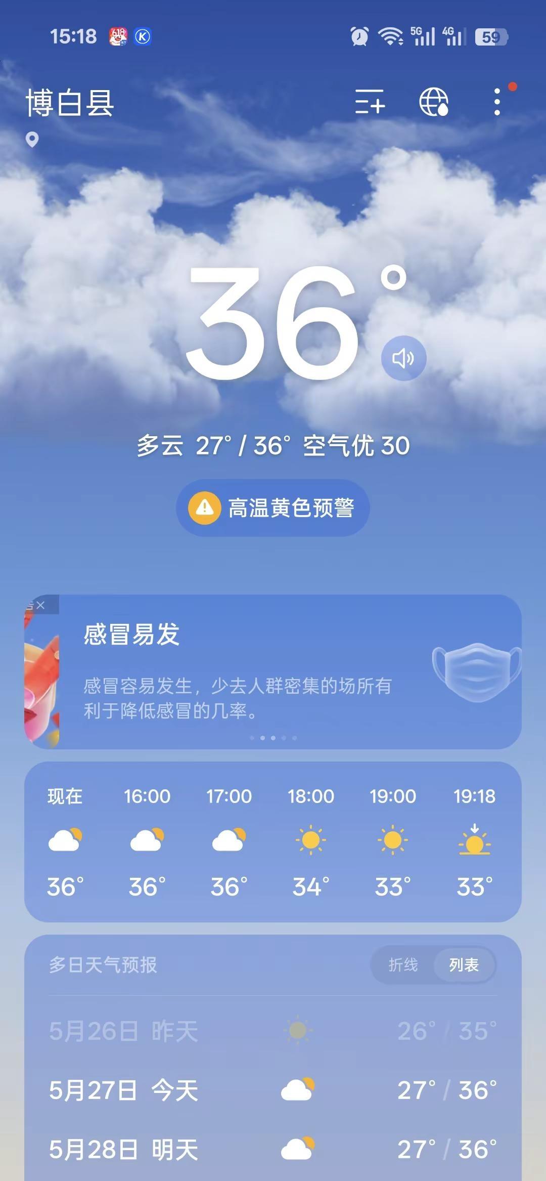 36℃高温来袭，你们的手机天气预报都多少度？☀️🔥 手机都发烫，要放进冰箱急冻