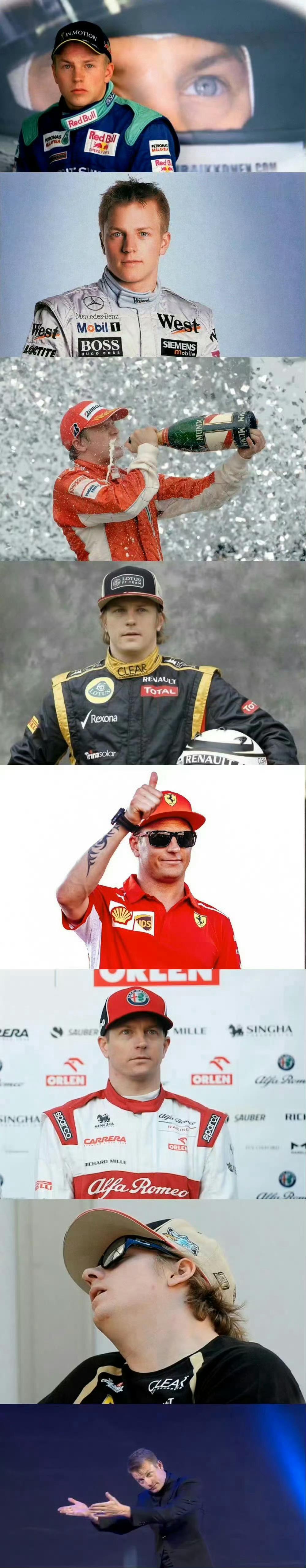 今天是2007年F1世界冠军（法拉利至今最后一位世界冠军）基米·莱科宁的46岁生