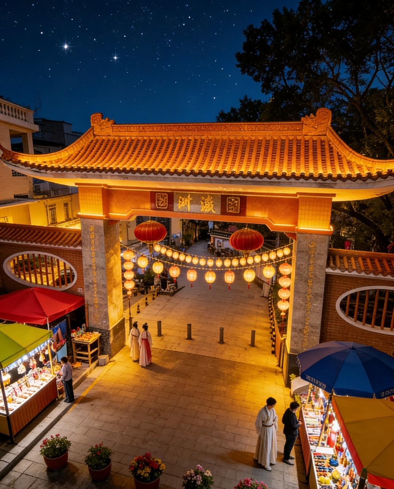 小洲村入口牌坊，复古村风大片随手拍！ 
📍广州 小洲村-牌坊
📍位置：广州小