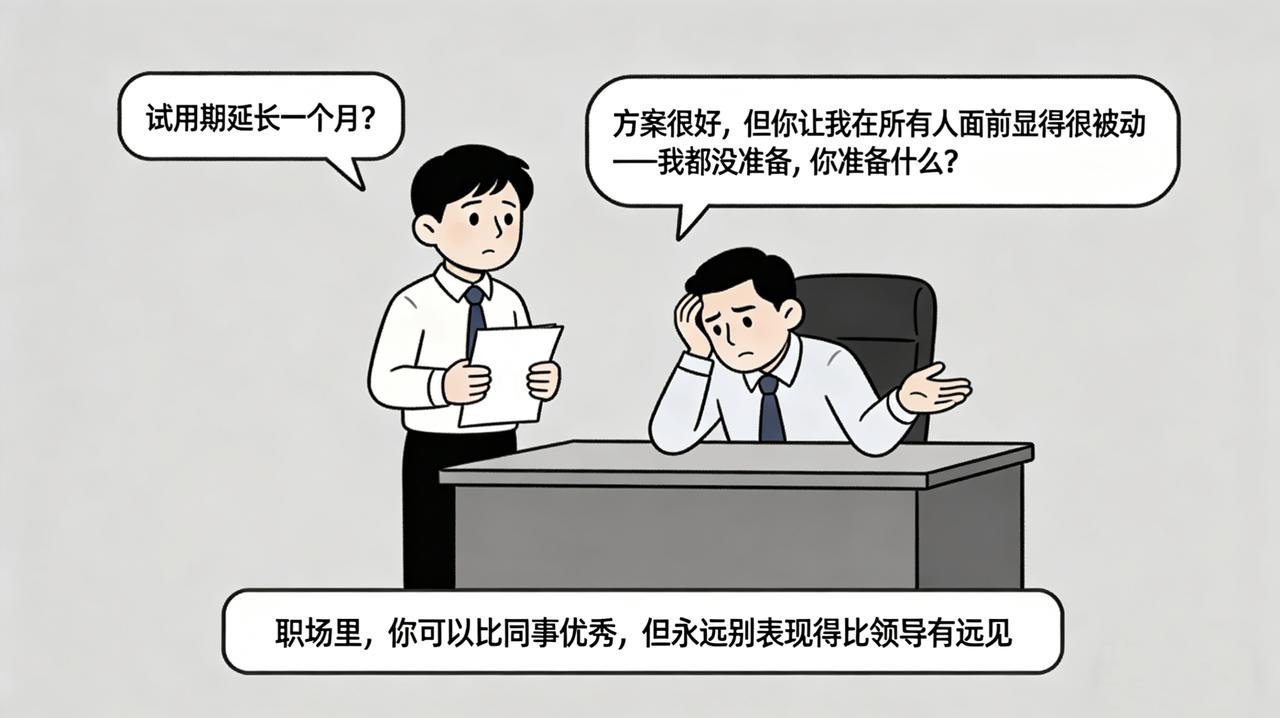 部门新来的实习生小林，做事极其认真，每项工作都准备三套方案。带教老师笑他：“别把