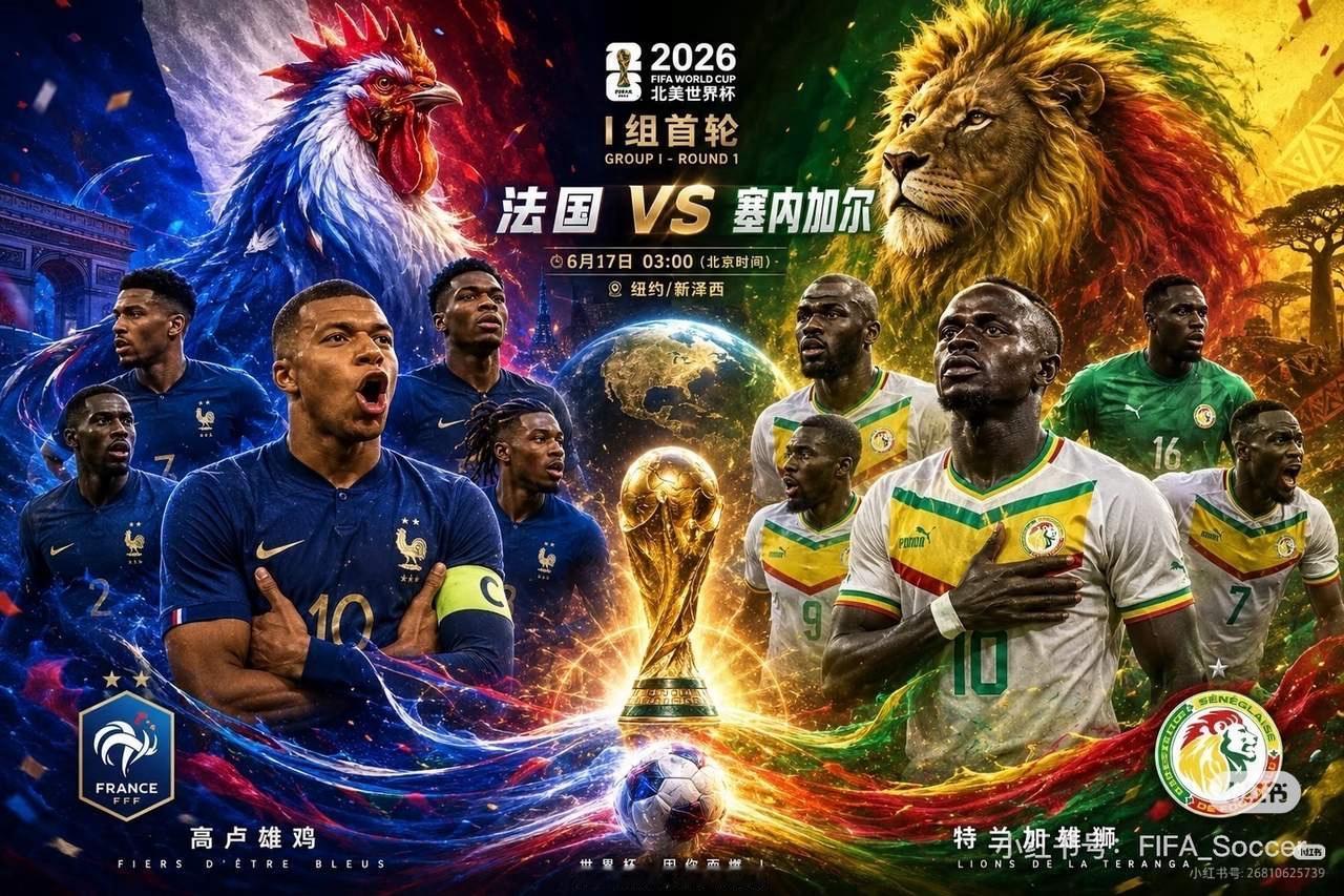 17号凌晨3点法国踢塞内加尔，我猜2-1法国赢！
这可是复仇局啊！02年揭幕战被