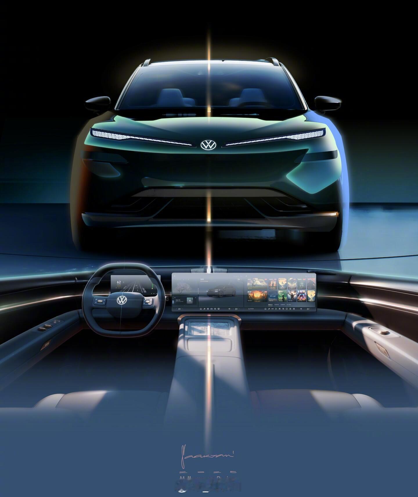 大众与众08内饰设计曝光 安徽大众与众08内饰设计图曝光，大家觉得怎么样