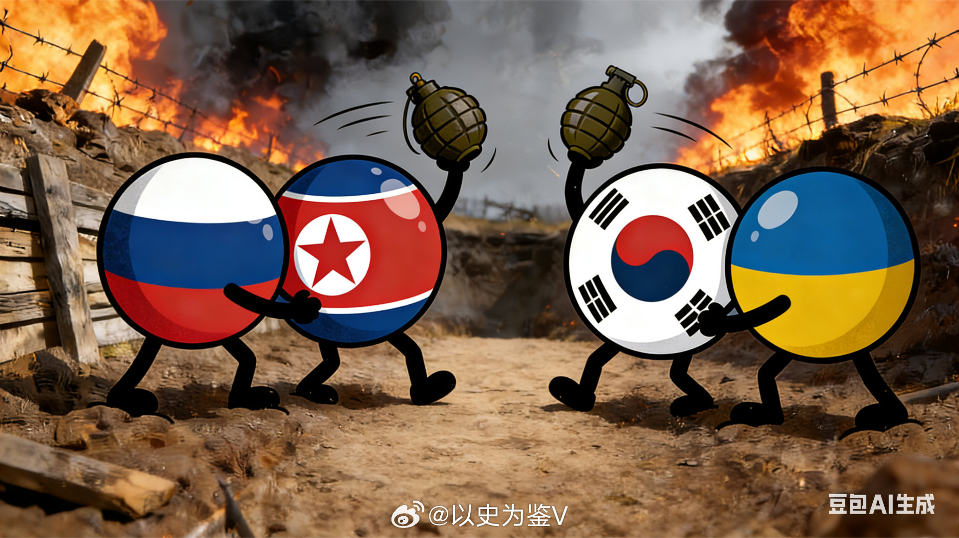 俄罗斯警告韩国太好玩了，俄警告韩不要支援乌克兰武器，这属于两对亲兄弟互相拉帮结派