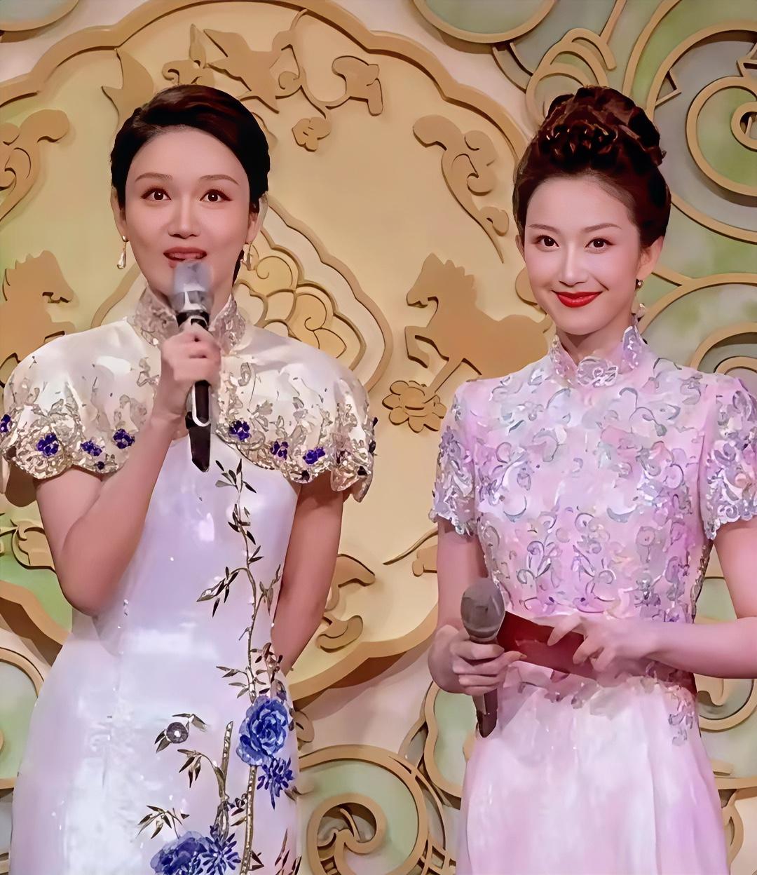 龙洋已经第五次登上春晚舞台，却像个紧绷的战士，每个字都精准得像用尺子量过，不敢有